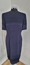 Vintage Jaeger Navy Blue Dress
