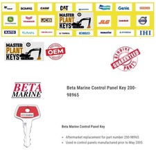 Beta Marine Control Panel Key