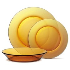 12pcs Duralex LYS AMBER dinner
