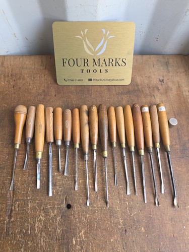 Marples carving chisels - 17, x