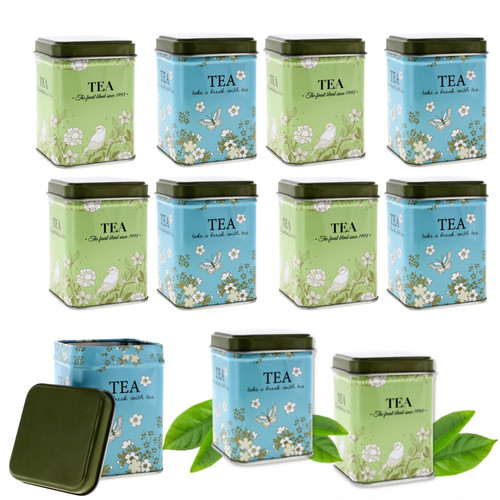 Set vintage tea caddy - of, 6