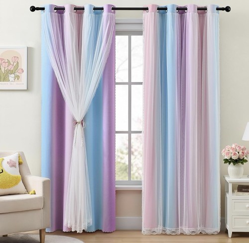 Xidi kids curtains for bedroom - curtains,