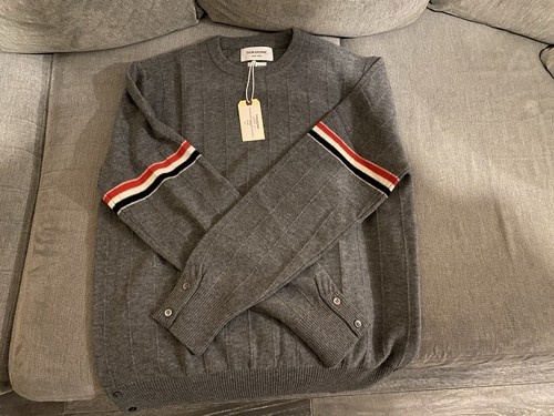 Thom browne relax fit crewneck - browne,