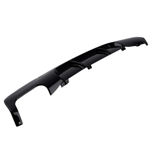 Gloss black rear valance - black,
