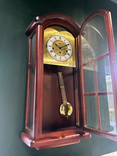 Hermle german solid mahogany - hermle,