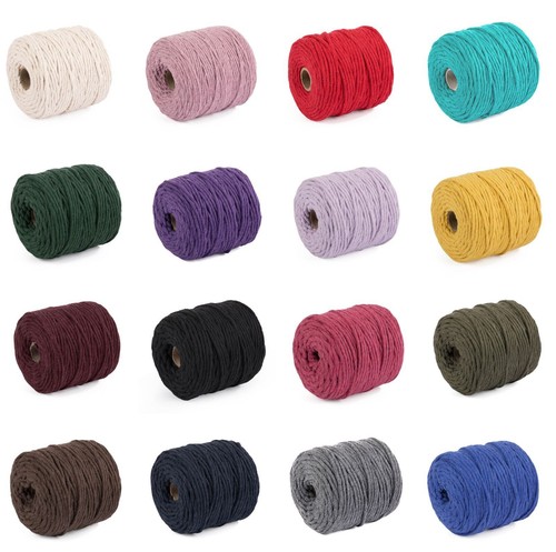 Colours braided 3mm macrame - 29,