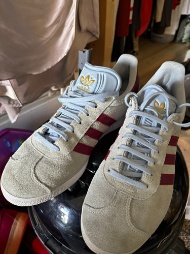 Adidas gazelle grey burgundy - gazelle, grey/burgundy