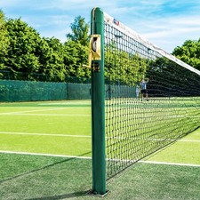 Vermont Round Tennis Net Posts - With Ground Sockets [Net World Sports]
