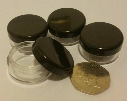 Small clear travel sample pots - travel,