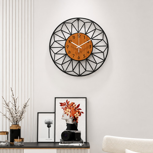 Large 40cm metal wall clock - large,