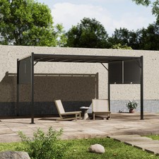 3×4M Outdoor Garden Pergola Retractable Canopy Awning Party Patio BBQ Sun Shades