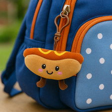 Foodies Hotdog Plush Keychain