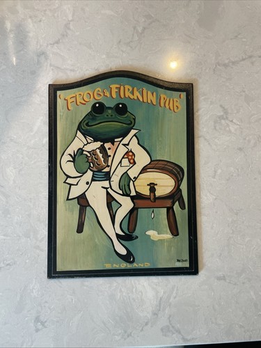 Frog firkin pub sign dave - frog,