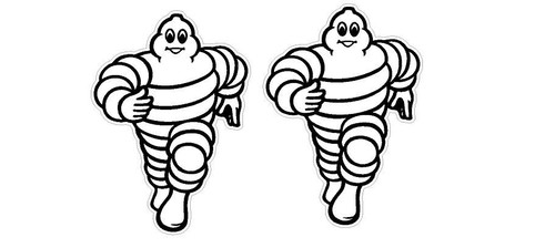 Michelin man stickers - 2, x