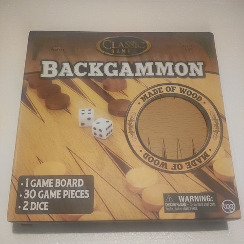 Wooden backgammon set - wooden,
