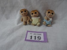 sylvanian families meerkat family triplets