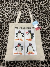 PRIMARK VIRAL PINGU TOTE BAG / SHOPPING BAG / BOOK BAG - BNWT