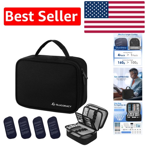 Large black insulin cooler - large,