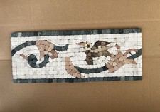 10 Tumbled Travertine Mosaic Border Tiles