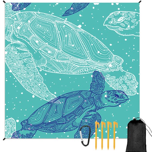 Portable folding beach mat - portable,