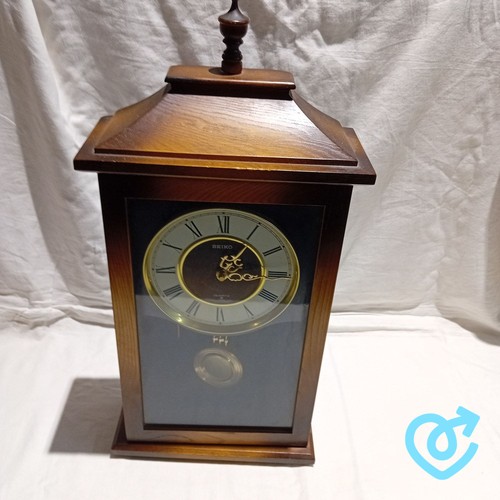Seiko mantel clock brown - seiko, wood