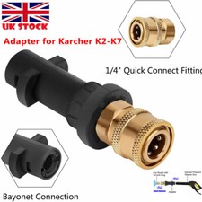 Adapter for Karcher K2-K7 to 1/4'' Quick Release Pressure Washer Gun Lance UK