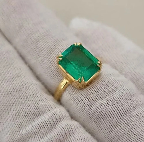 Gold filling emerald ring - filling,