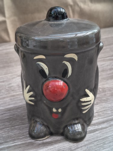 Vintage dusty bin money box - vintage,