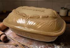 Bread Crock Terracotta Wheat