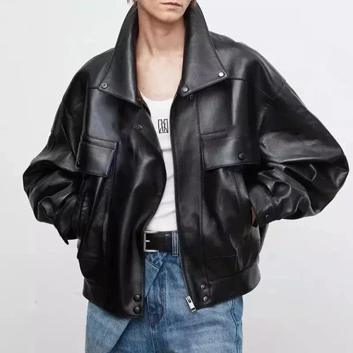 Oversized black genuine - oversized,