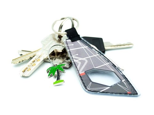 Windsurfing sail keychain - keychain,