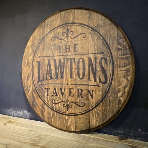 Customised laser engraved oak - laser,