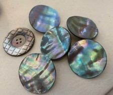 6 Vintage Abalone Mother of