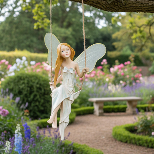 Angel fairy figurine swing - angel,
