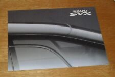 Subaru SVX Brochure 1993 - UK