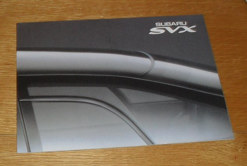 Subaru svx brochure 1993 uk - subaru,