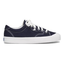 Keds Women's Crew Kick 75 Canvas Shoes with Cushioned Footbed, Navy, Size 3 - 7