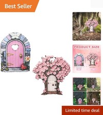 Adorable Set of 2 Wooden Fairy