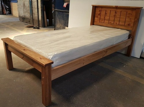 Solid pine bed - pine, with