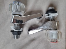 Chrome sink and basin taps 8 pairs and 1 x mixer tap (Job lot)