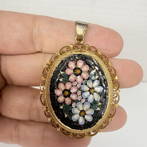 Vintage italian micro mosaic - vintage,