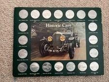SHELL 16 COIN COLLECTION COMPLETE SET -HISTORIC CARS - MINT 1970s