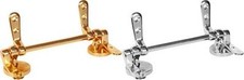 TOILET SEAT HINGE WITH BAR  KIT FOR WOODEN SEATS POLISHED BRASS/CHROME