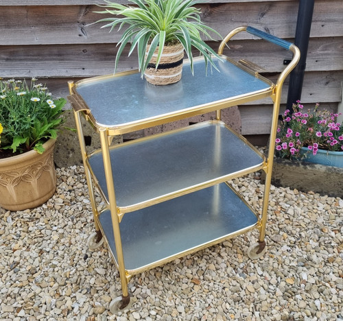 Vintage tier tea trolley - vintage,
