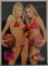 Heather & Meriah #5 of 5 Made ~2004 Double Play Pink Foil Card~ 25 Years Bench W