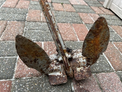 Vintage cast iron boat - iron,