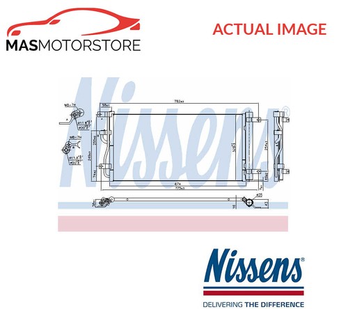 Air con condenser nissens - condenser,