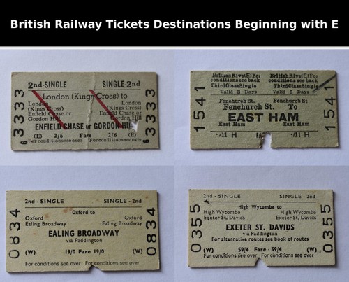 British railway ticket - british,