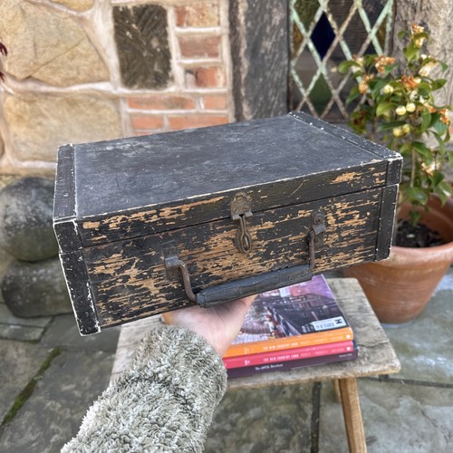 Wooden storage box - wooden, vintage