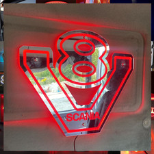 SCANIA V8 TRUCK LED MIRROR / LIGHT BOARD 55X45CM 24V